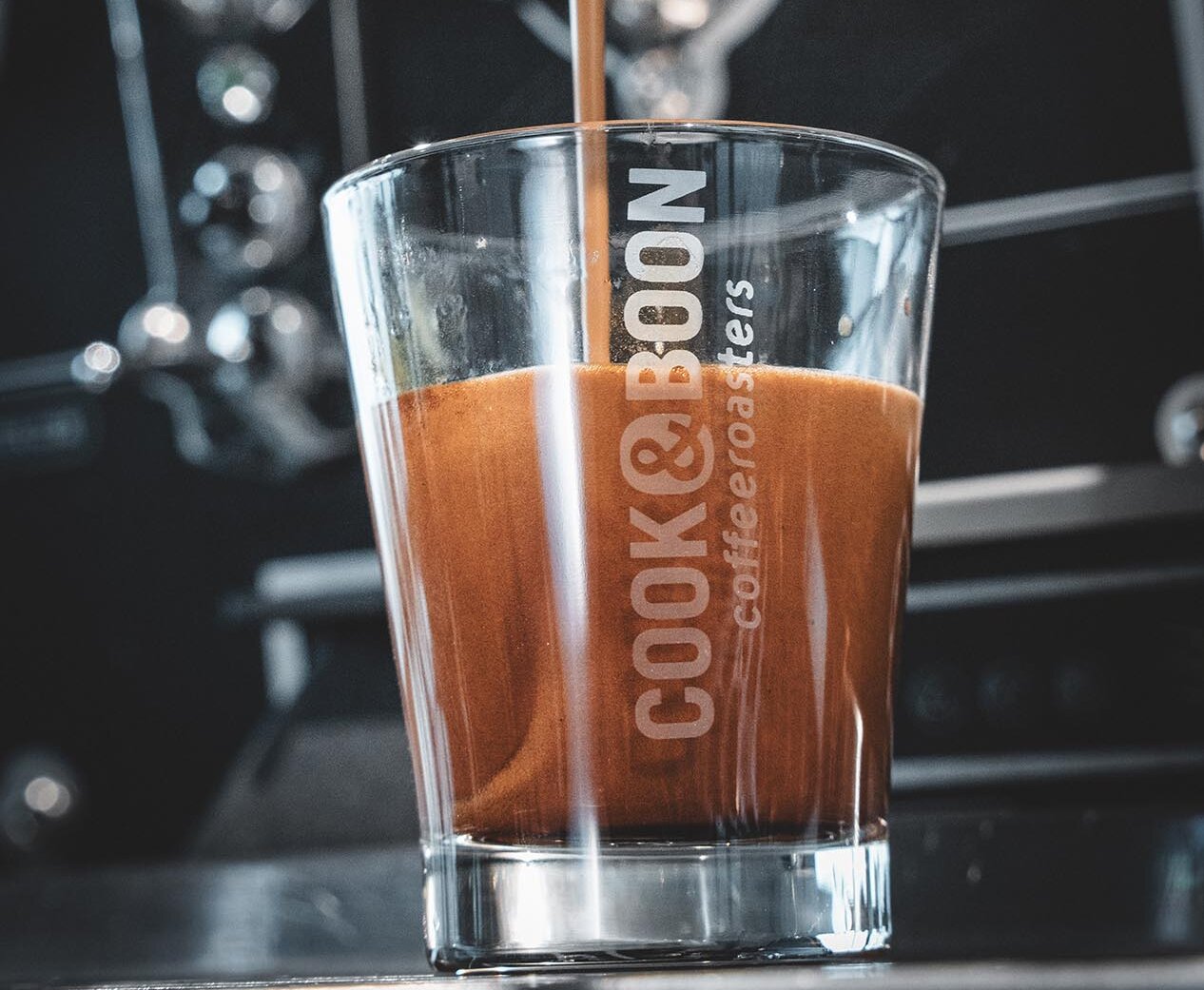 Espresso in Cook & Boon glas